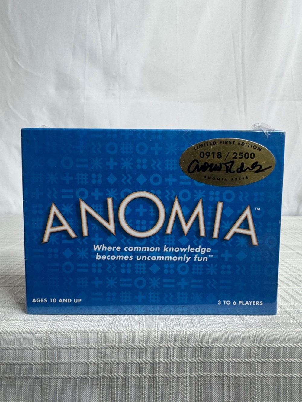 Anomia Signed Limited First Edition Word Game Party Card Game BRAND NEW SEALED